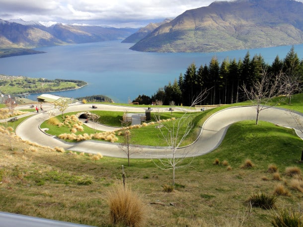 The scenic luge ride on the South Island