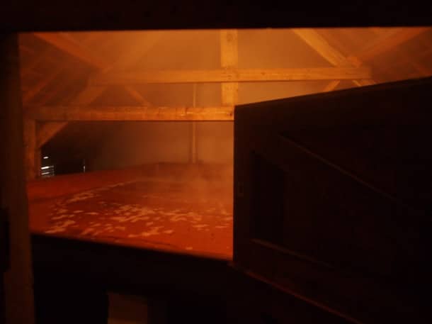 Legendary Cantillon lambic fermenting in the open air