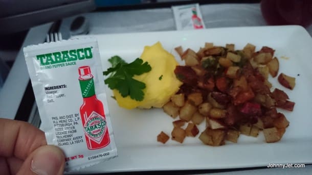 Hawaiian Airlines has Tabasco in first class