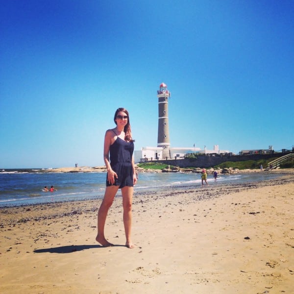 Kim Kessler by the lighthouse