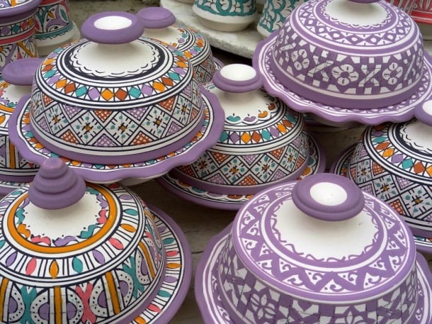 Beautiful ceramics colorful in Morocco