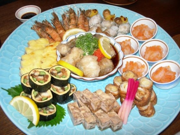 Dinner in Kinosaki, Japan