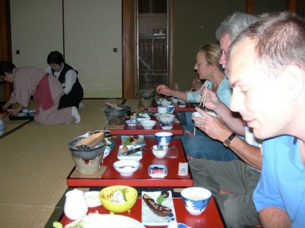 Breakfast at Ryokan Sento in Kinosaki, Japan