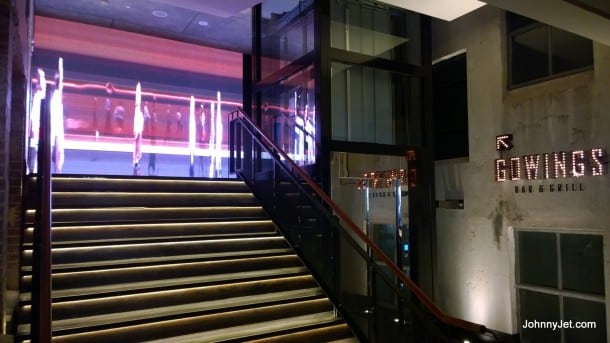 Stairs and lift to Gowings Bar & Grill