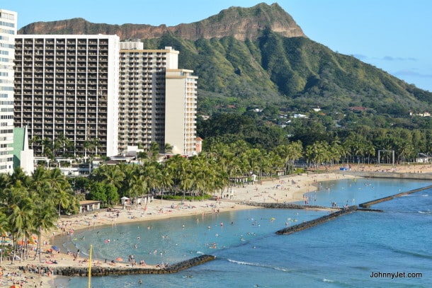 Waikiki's safe area to swim