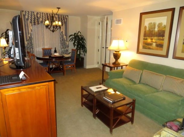 Living room area in the Mrs. Washington Duke Suite