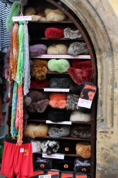 Scarves, hats and communist drawers in Prague
