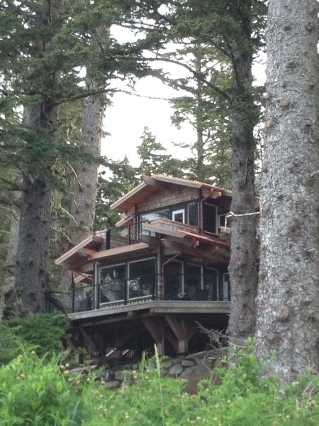 Wya Point's Lodge Nestled in Trees