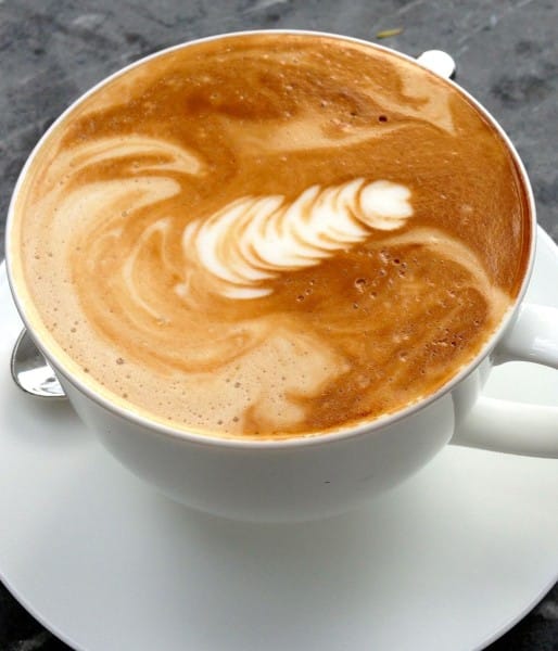 Driftwood's latte
