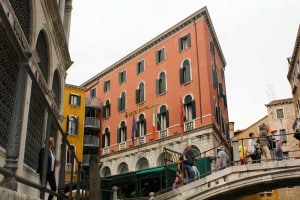View of Hotel Bonvecchiati from the water taxi