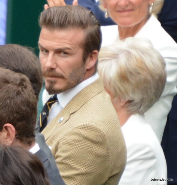David Beckham at Wimbledon