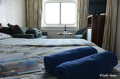 XF outside cabin room aboard Cristal