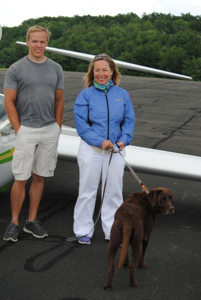 Georgie Jet with pilot Rob