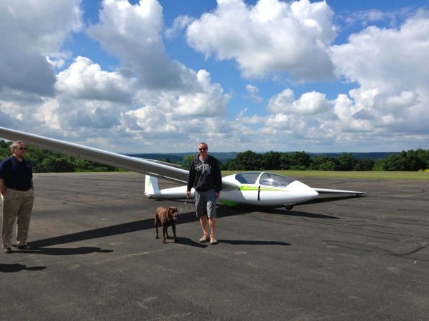 Glider at Harris Hill Soaring Center