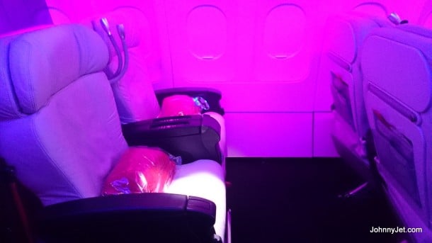 Virgin America First Class seats