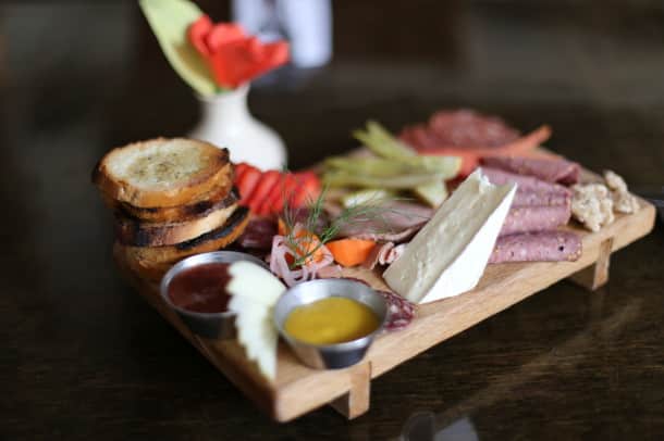 One of Sante's signature charcuterie and cheese plate. (Credit: Mark Baker)