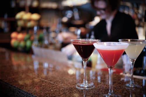 Martinis on the bar at Wild Sage (Credit: Wild Sage)