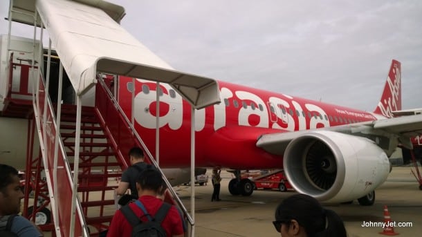 Boarding Air Asia to Seim Reap from DMK