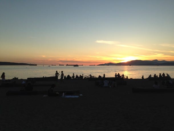 Sundown at English Bay, Vancouver
