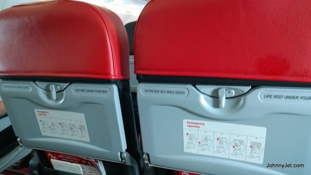 No advertising on Air Asia's premium seats