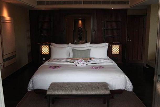 Bed at the Anantara Phuket Villas