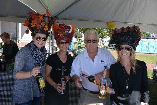 Cute handmade hats will be auctioned off for charity at AmRhein's
