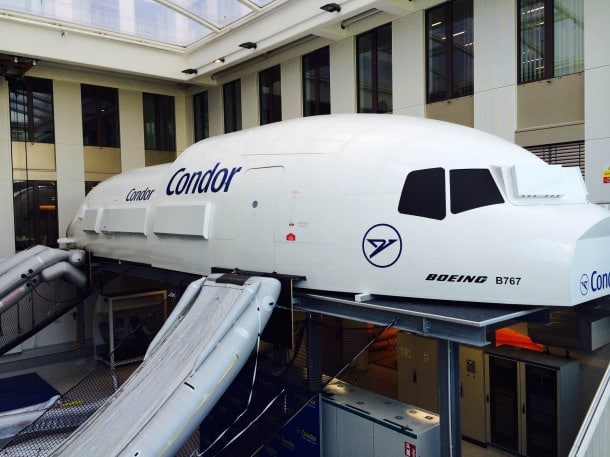 In-flight cabin simulator