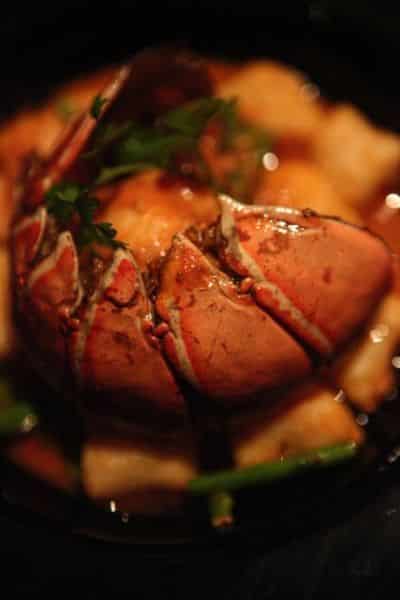 Lobster gnocchi at Anantara