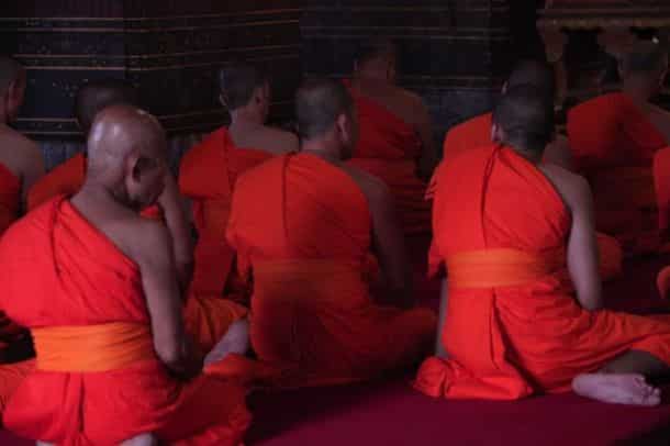 Monks at temple