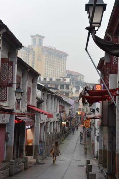 Rua da Felicidade ("Happiness Street") was once the heart of Macau's red light district. Today, it is an authentic shopping street with great food.
