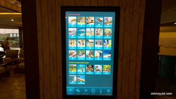 Turtle Bay Resort NS Guide Post interactive board