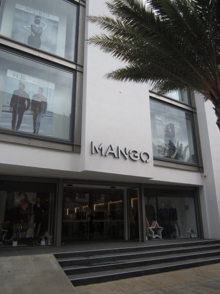 Lots of fashion-focused and duty-free shopping on the island—like at Mango