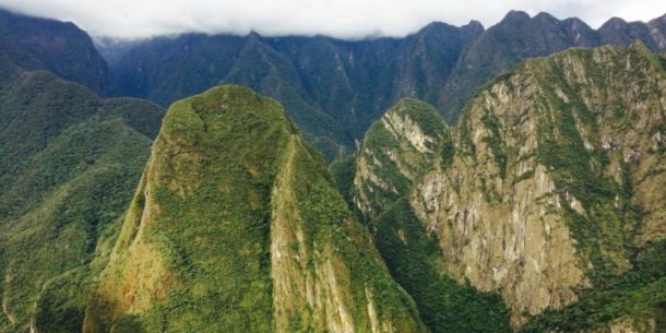 Machu Picchu has stunning scenery, especially when the clouds shroud the mountain tops