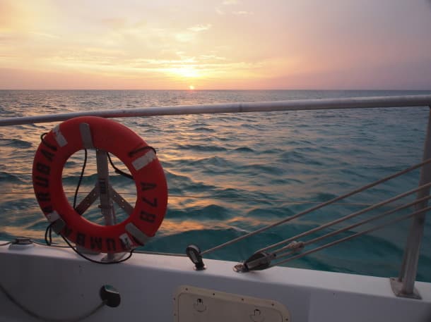 Sunset from the Red Sails Catamaran Sunset Sail