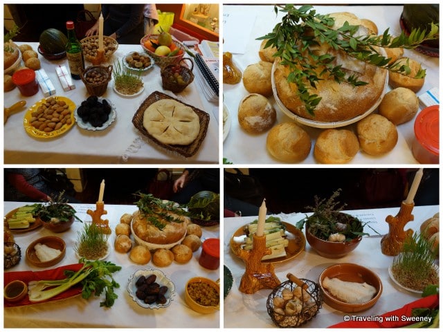 "Traditional Christmas Eve meal, Gros Souper, display at Pagnol museum in Aubagne"