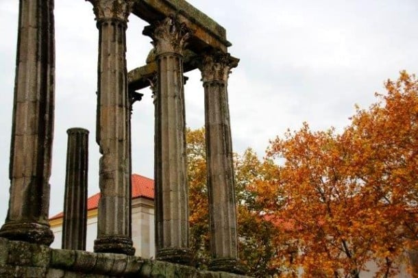 Roman ruins in Évora