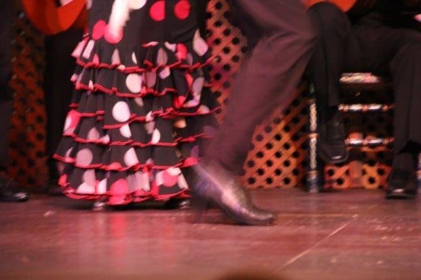 Clicking heals of flamenco