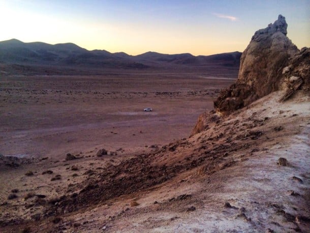 Trona Pinnacles (find my tiny car down below)