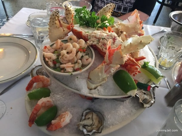 Seafood platter at Joe's Stone Crab in Miami