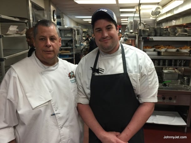 Chef Andre Bienvenu and his son