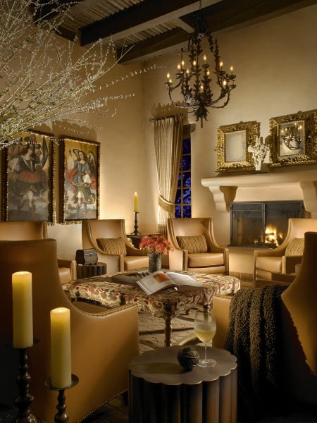 The lobby at La Posada de Santa Fe