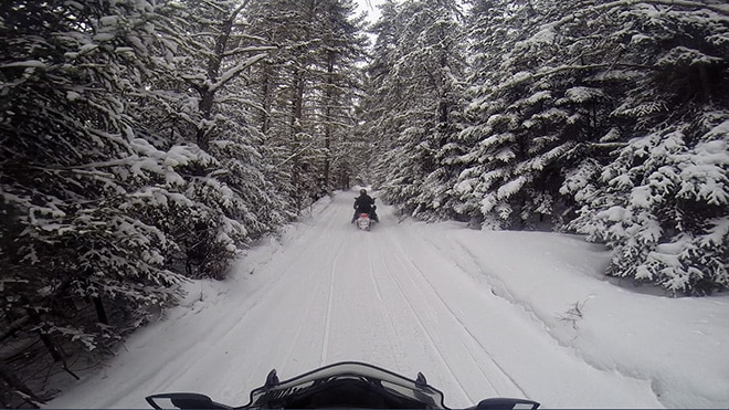 Guided snowmobile adventures