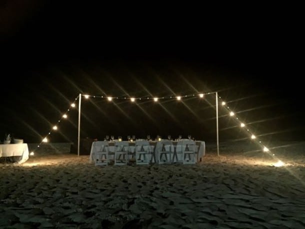 Private beach dinner for your group