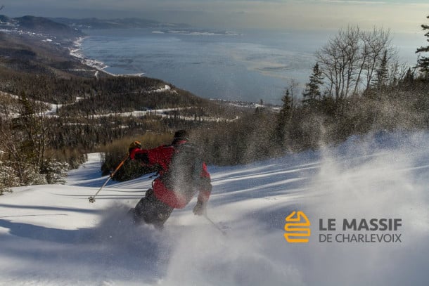 Le Massif de Charlevoix overlooking the Saint Lawrence River