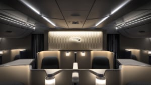 British Airways' first class cabin