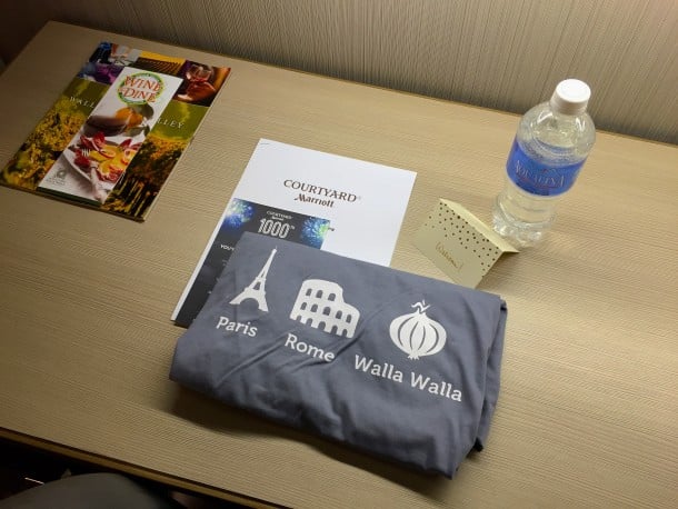 Welcome materials in my room