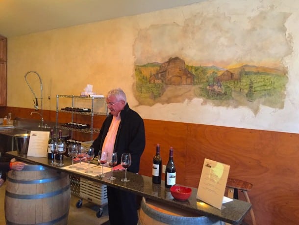 Myles in the tasting room at Walla Walla Vintners