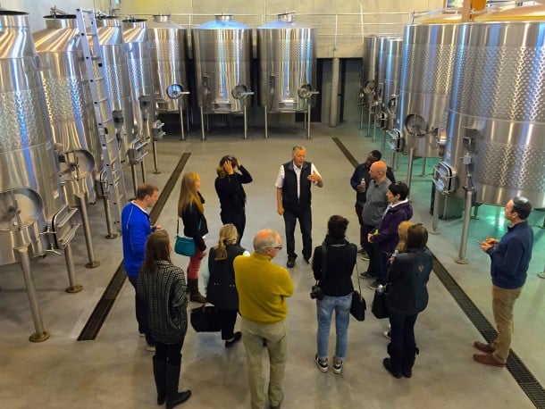 Touring Pepper Bridge Winery with Norm