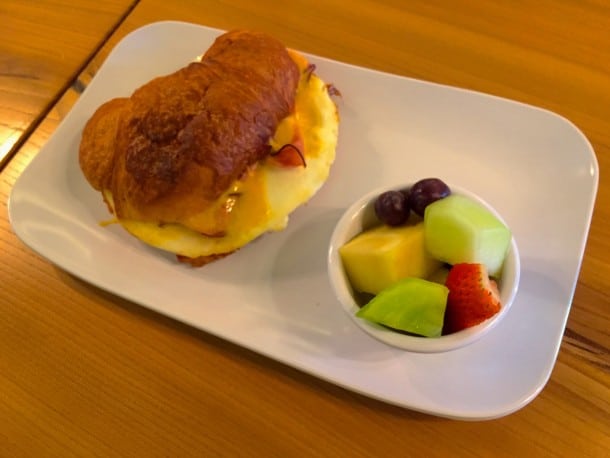 Breakfast sandwich from The Bistro (solid)