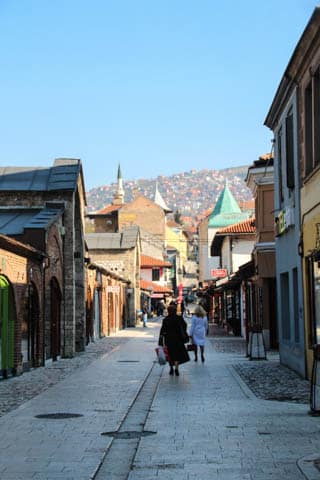 Shopping in Old Town of Sarajevo